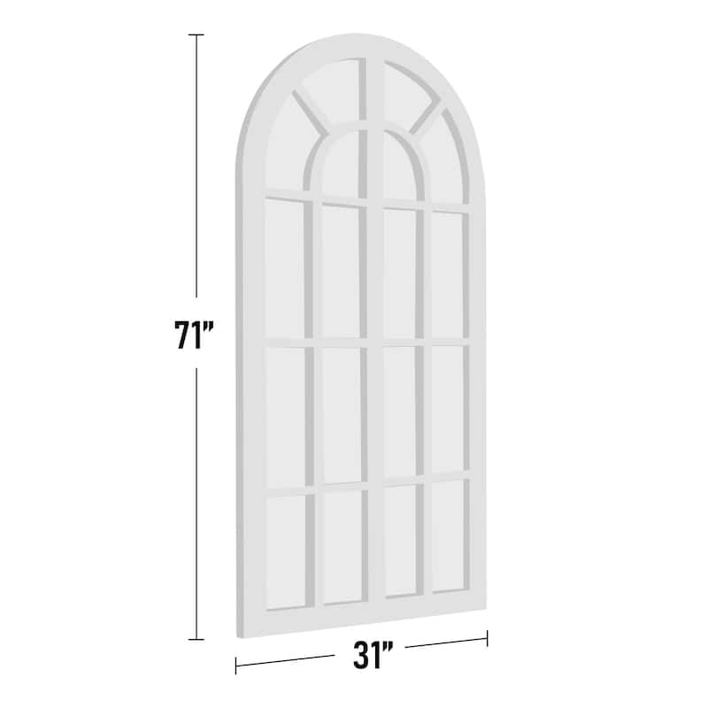 Window Mirror Arched Wood Mirror 71'' L*31'' W