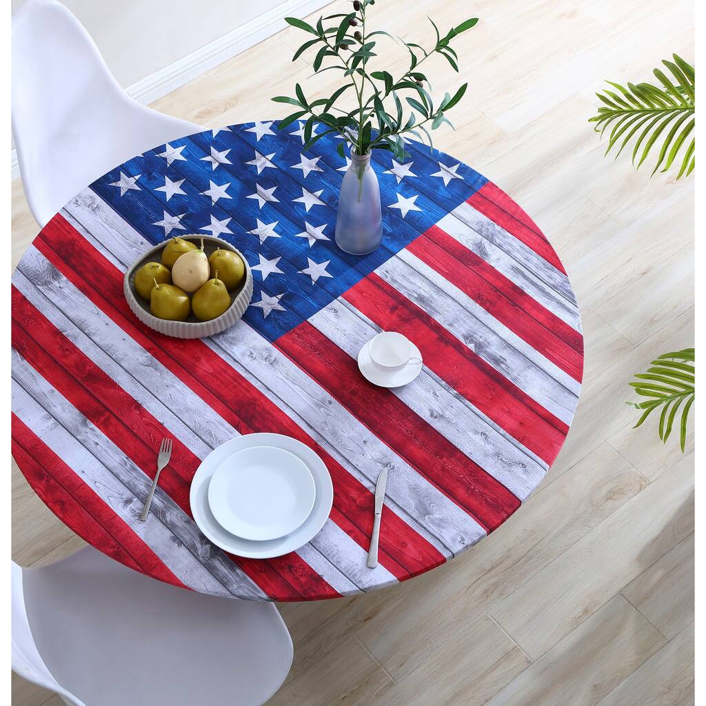 Brielle Home Printed Fabric Table Cover
