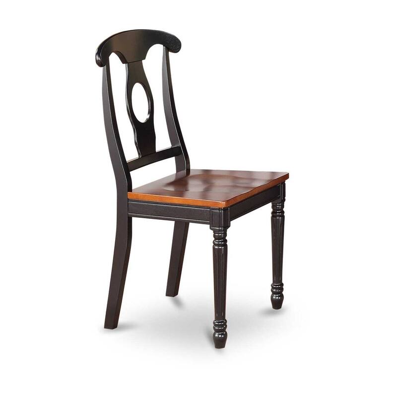 HomeStock 9-Piece Square Black & Cherry Finish Solid Wood Top Dining Table with 8-Chairs