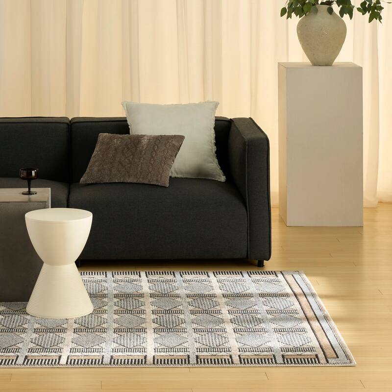 Nourison Nordic Indoor only Geometric Area Rug