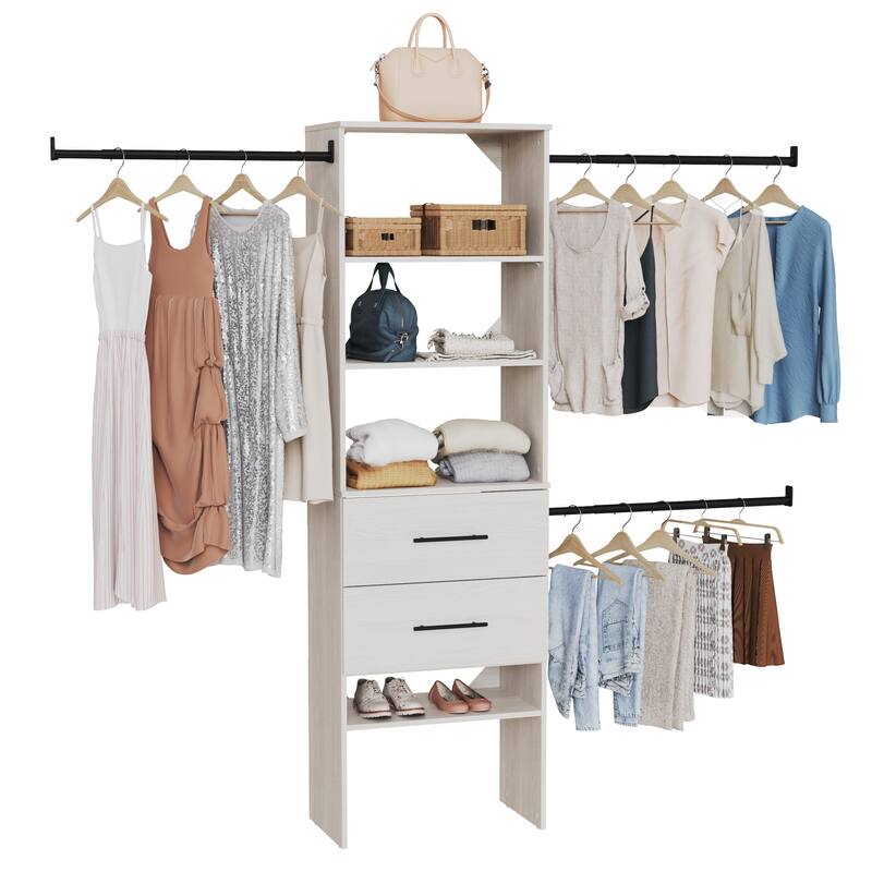 ClosetMaid SuiteSymphony Modern 25-inch Wide Tower 2-Drawer Closet System