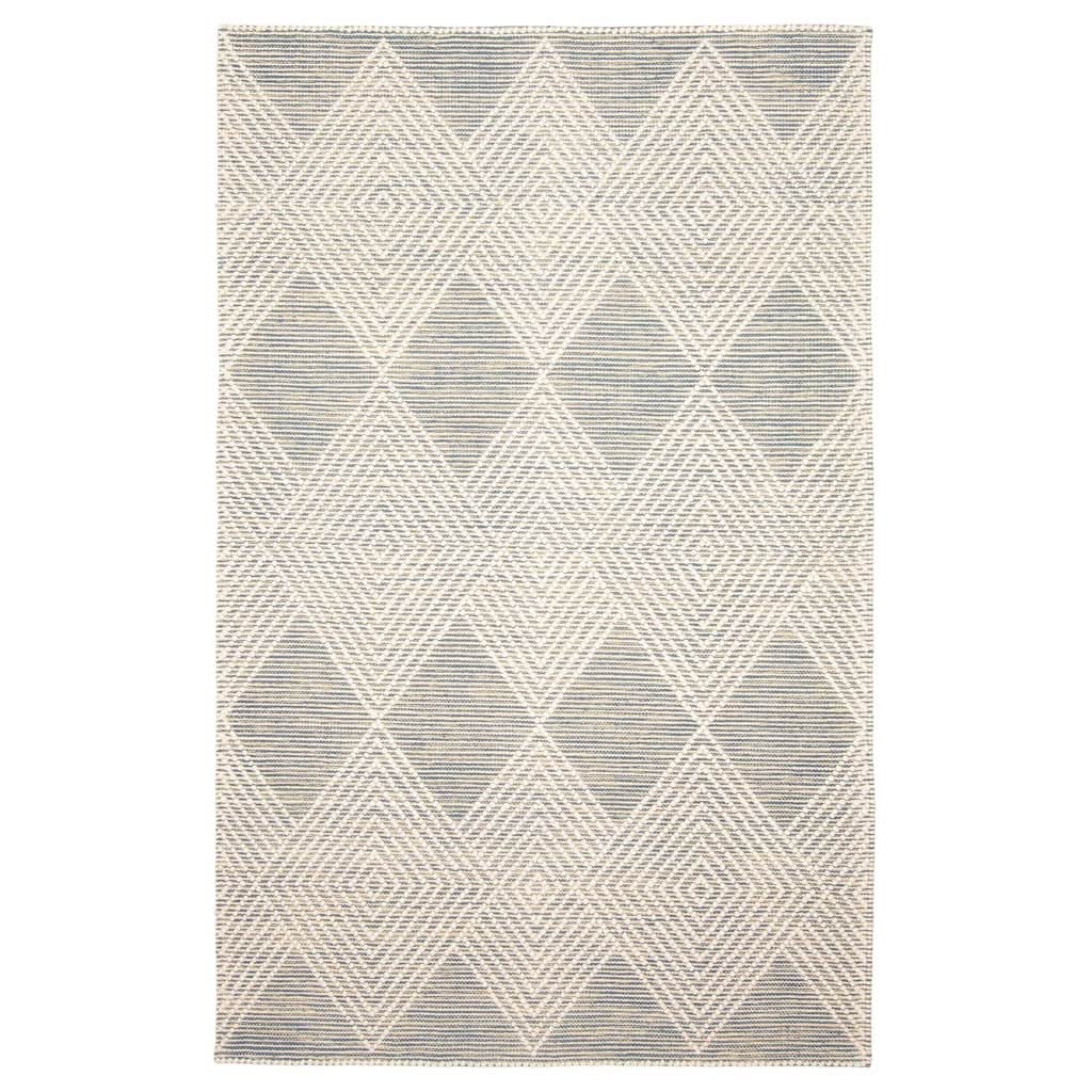 ECARPETGALLERY Braid weave Sienna Teal Wool Rug - 5'2 x 8'2