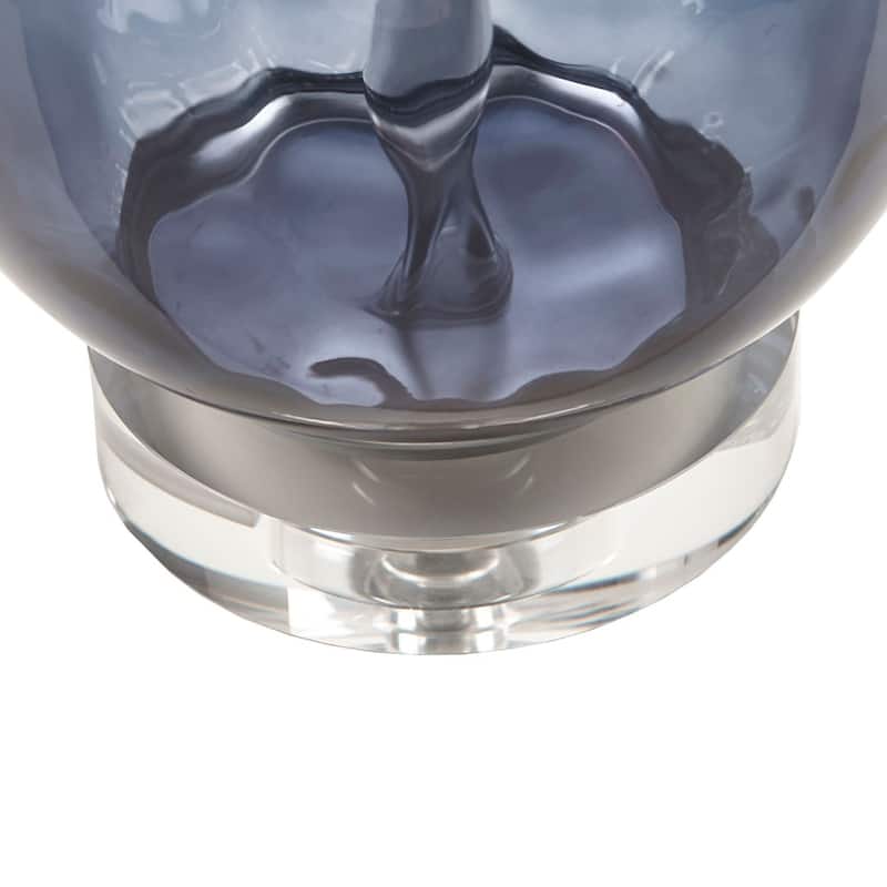Ombre Glass Table Lamp - Dark Blue