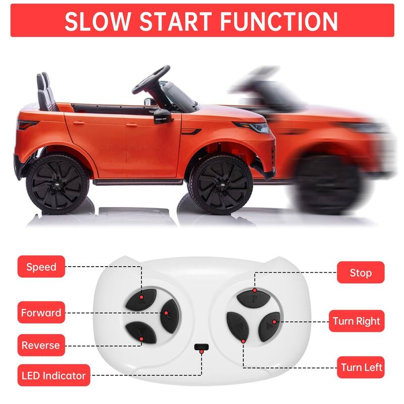 12V Licensed Land Rover 2 Seater Ride on Car for Kids