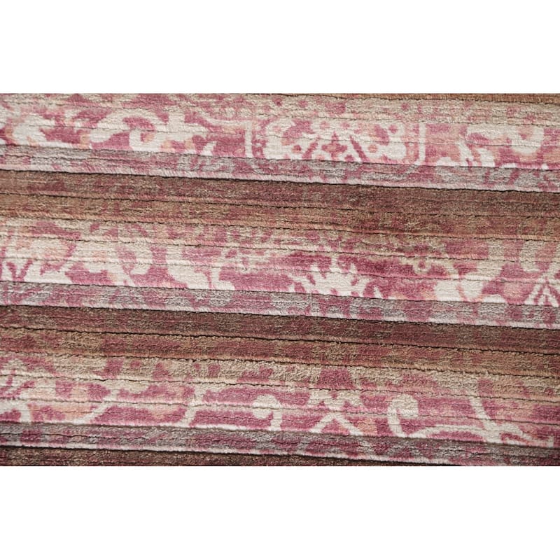 Abstract Modern Oriental Accent Rug Handmade Wool Carpet - 2'9"x 4'8"