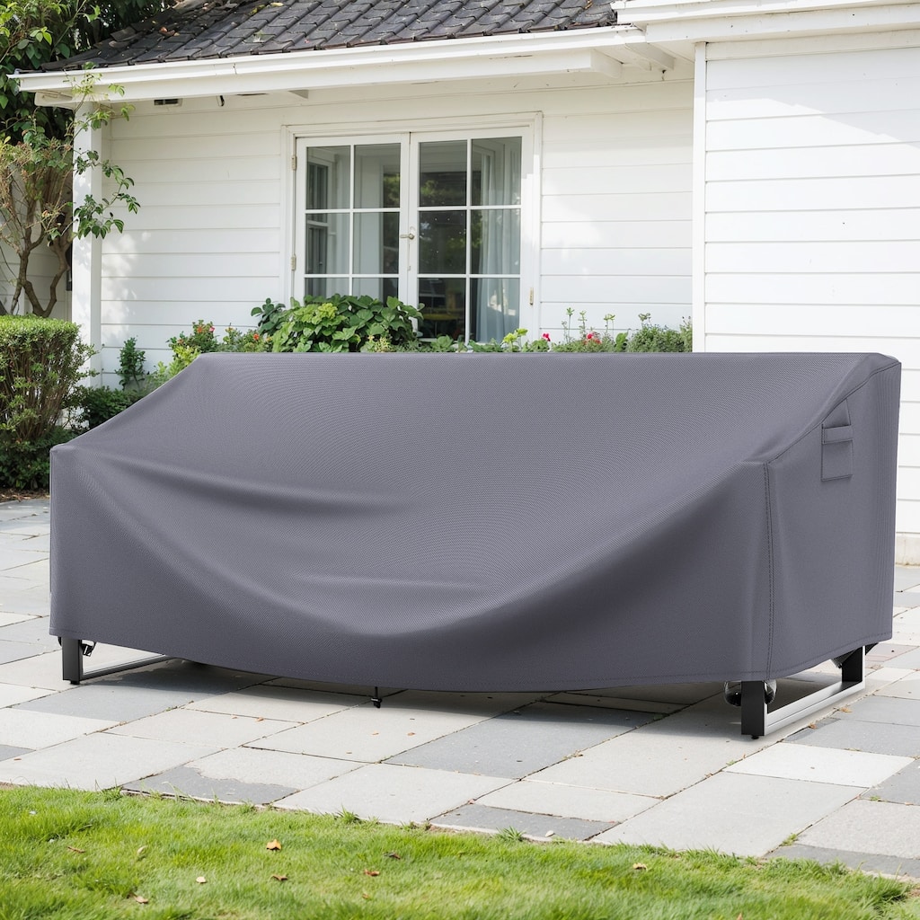 Waterproof Outdoor Sofa Cover 83x34x28in - Grey color - Small Size