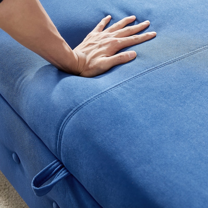 Storage Bench for Bedroom End of Bed Rolled Armed Velvet Ottoman Couch Long Bench
