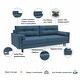 preview thumbnail 17 of 36, Scandinavian Sleeper Sofa with Storage