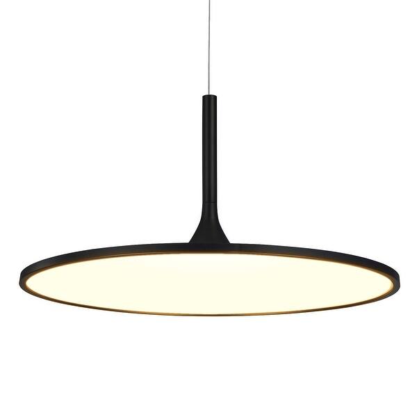 slide 2 of 11, VONN Lighting VMC31820BL Salm 24-inch Modern Disc Chandelier in Black