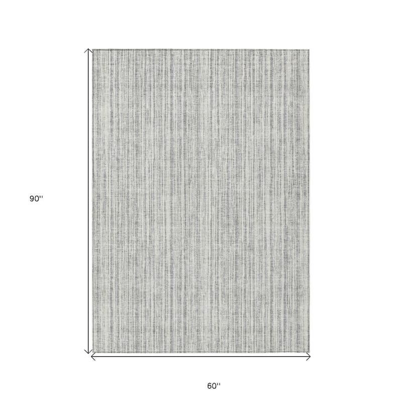 HomeRoots Striped Transitional Rectangle Outdoor Rug