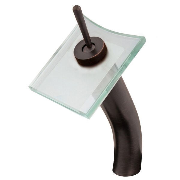 Novatto SQUARED Waterfall Vessel Faucet, Oil Rubbed Bronze