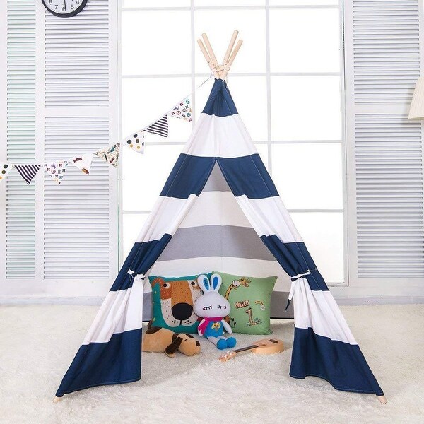 Portable Colorful Teepee Tent Kids Playhouse Sleeping Dome Children Play House 