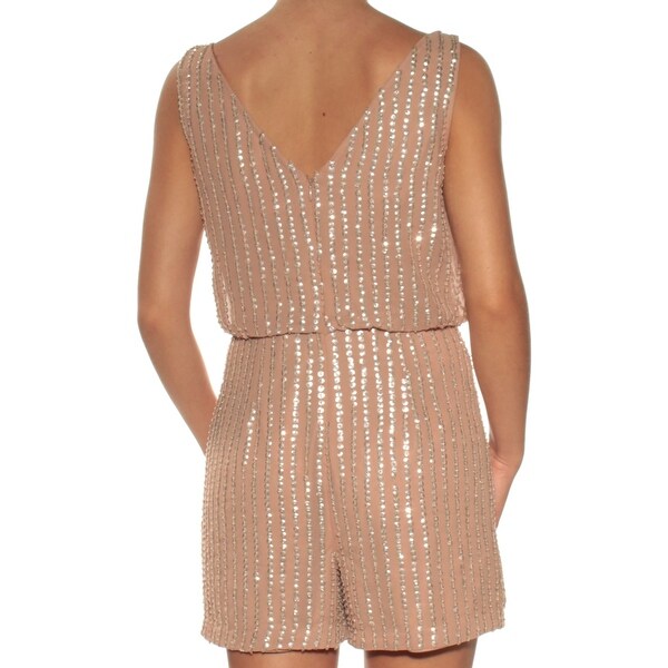 adrianna papell sequin jumpsuit