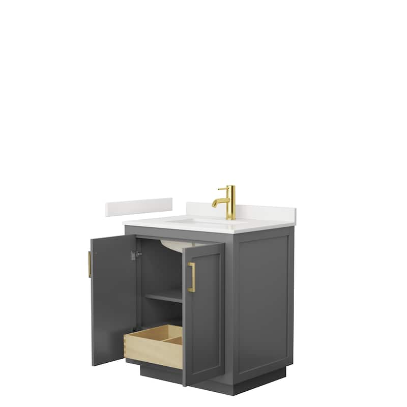 Miranda 30-inch Single Vanity, Quartz Top