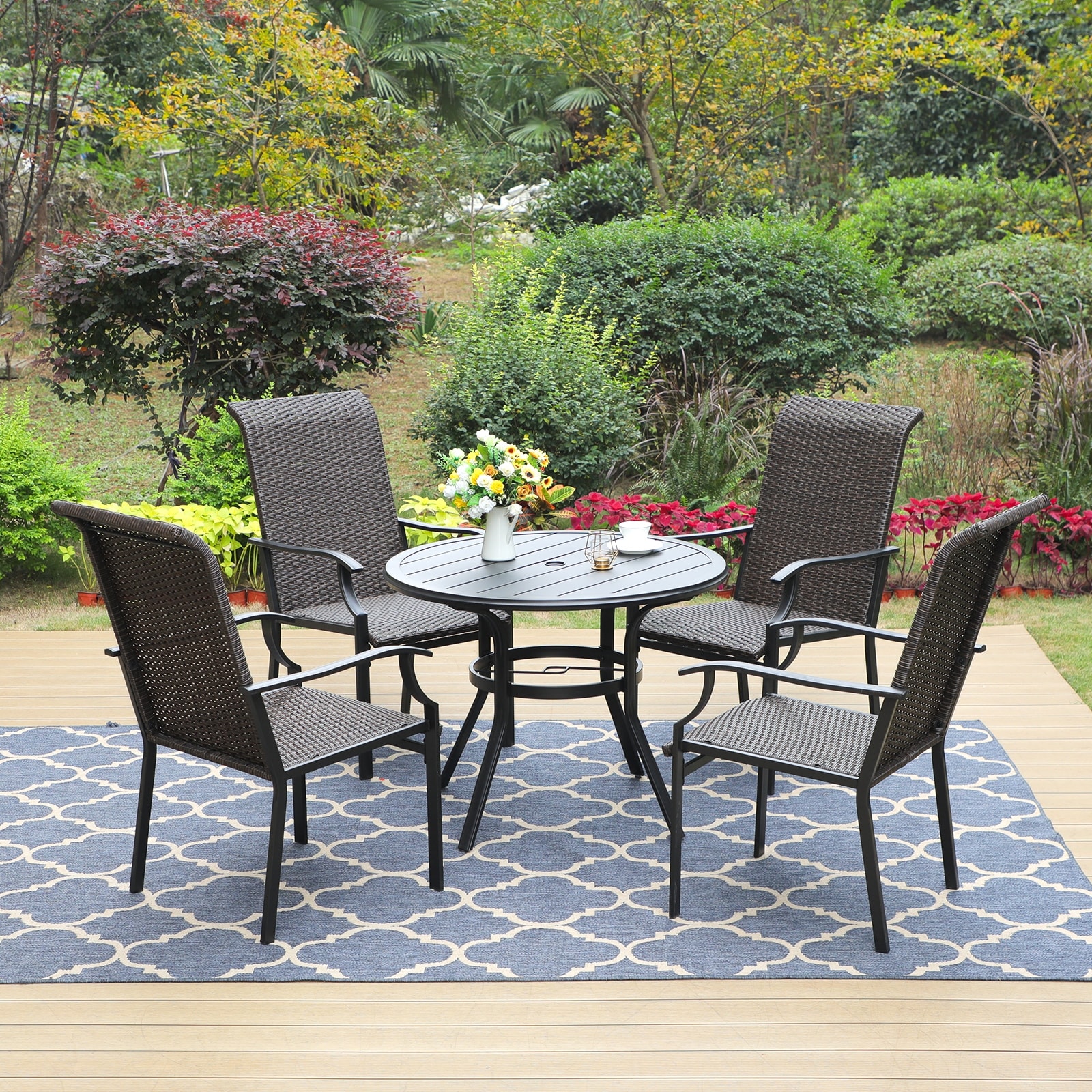 Better Homes Wrought Iron Patio Furniture Walmart Rattan Chairs