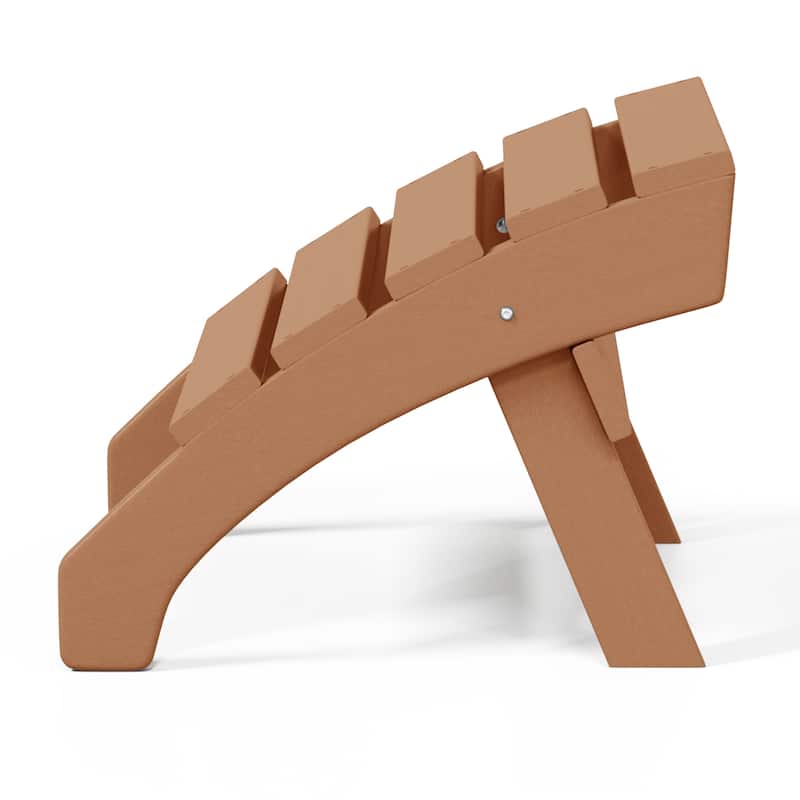 Polytrends Altura Outdoor Adirondack Folding Ottoman