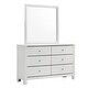 preview thumbnail 3 of 8, Picket House Furnishings Camila Dresser & Mirror Set in White