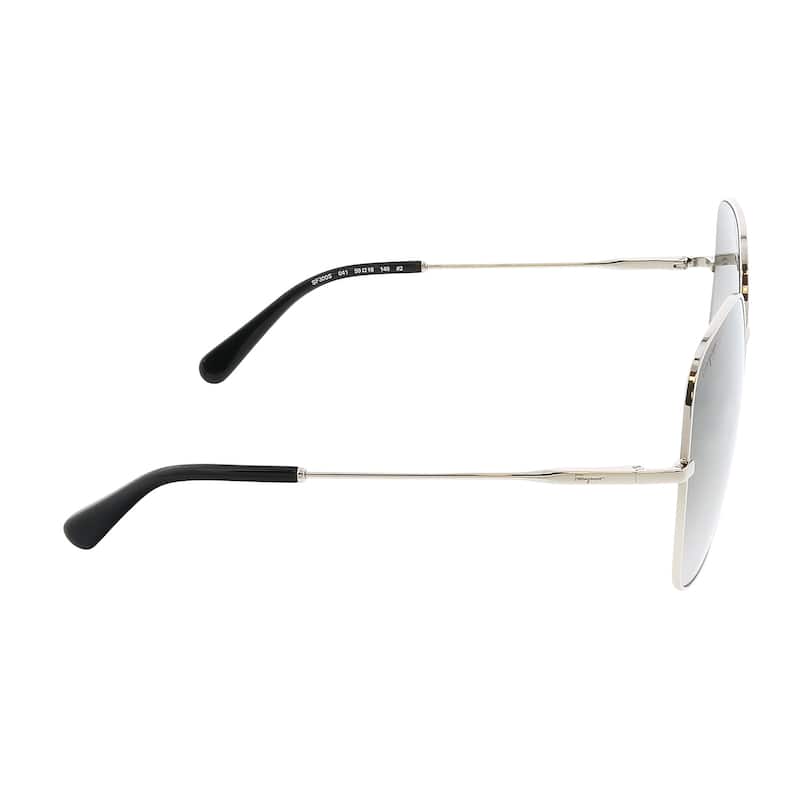 Ferragamo Women's Fashion 59mm Silver Sunglasses SF300S-041