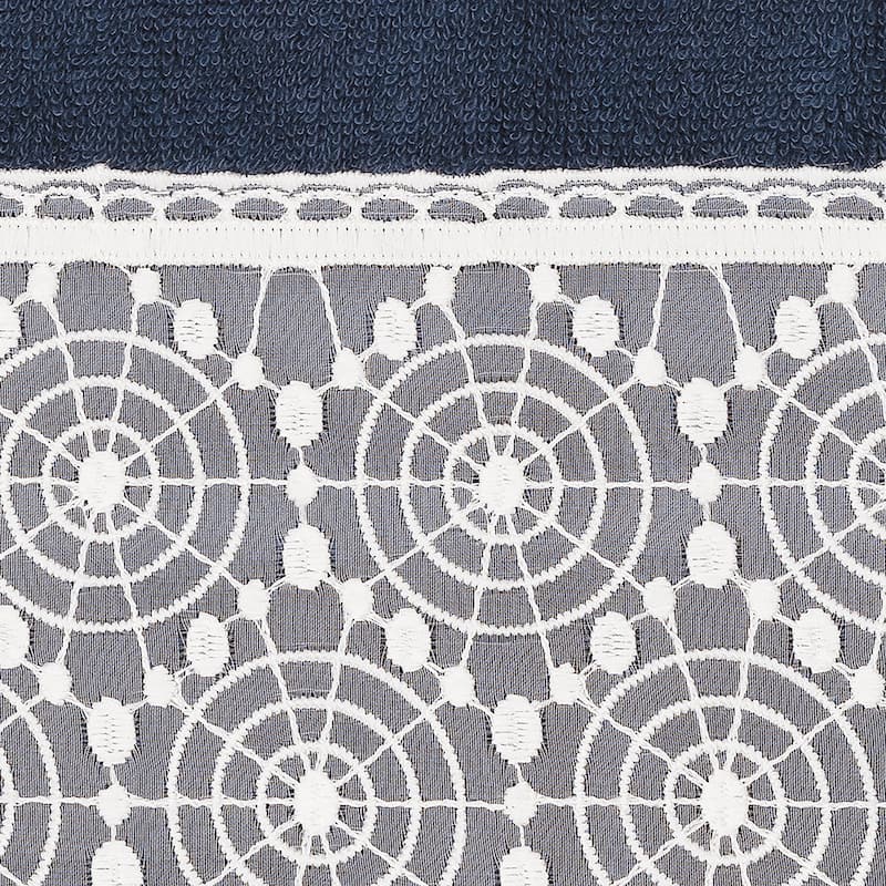 Authentic Hotel and Spa 100% Turkish Cotton Arian Cream Lace Embellished Hand Towel
