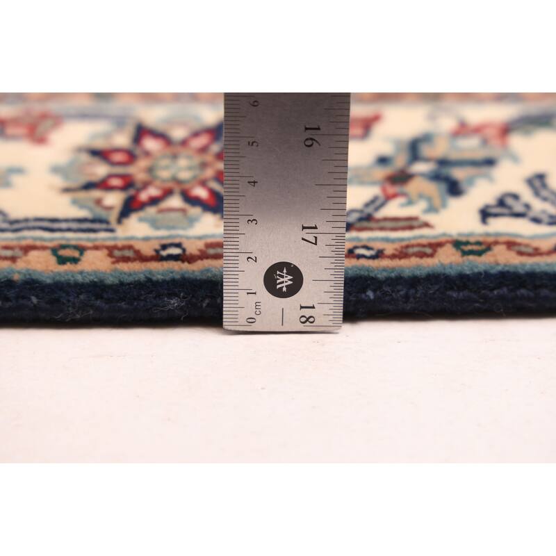 ECARPETGALLERY Hand-knotted Finest Agra Jaipur Dark Navy Wool Rug - 2'7 x 10'3