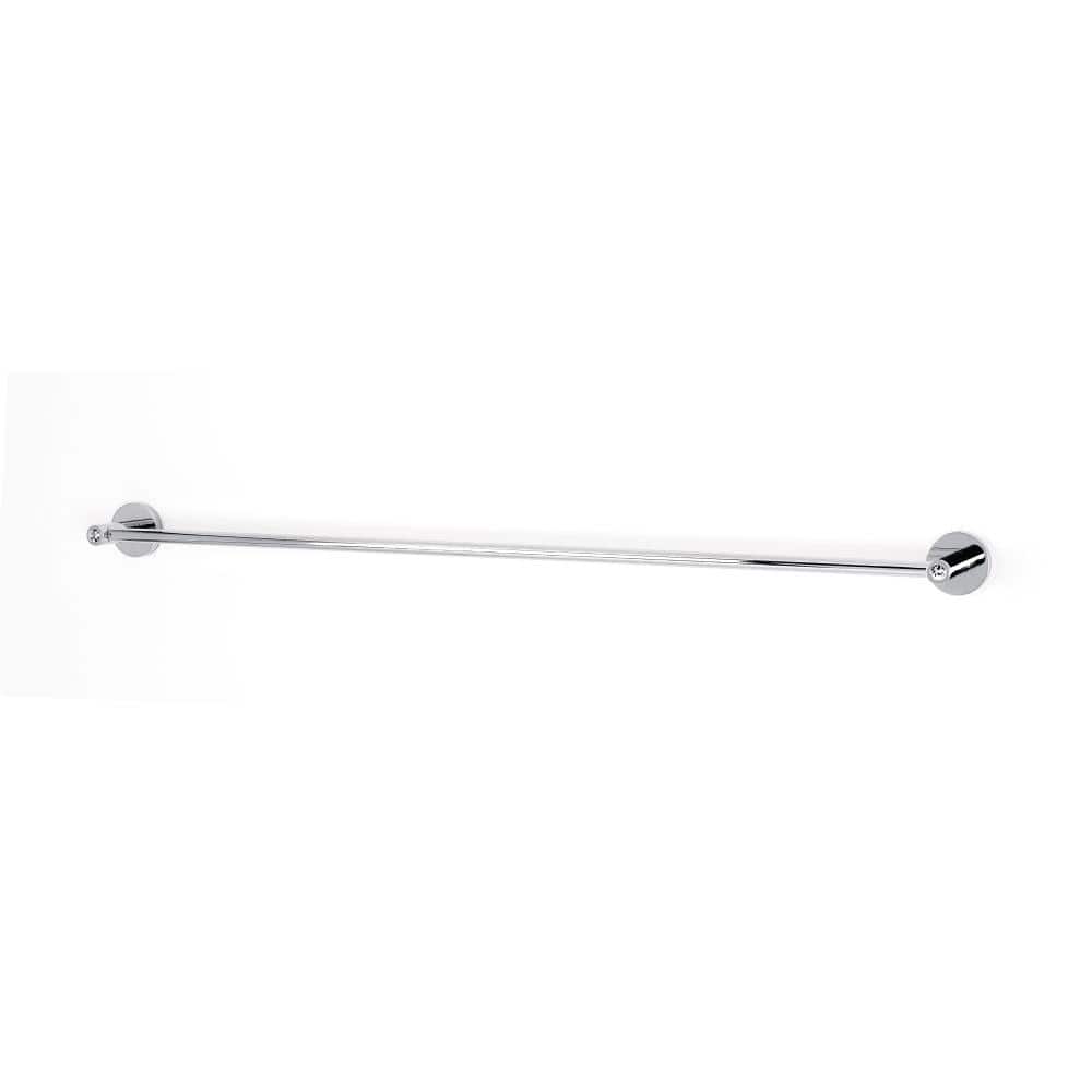 Alno 30 Inch Wide Single Towel Bar from the Contemporary I Crystal