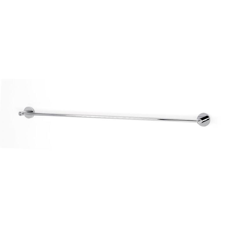 Alno 30 Inch Wide Single Towel Bar from the Contemporary I Crystal