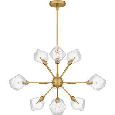 Salvador 9-Light Brushed Gold Chandelier