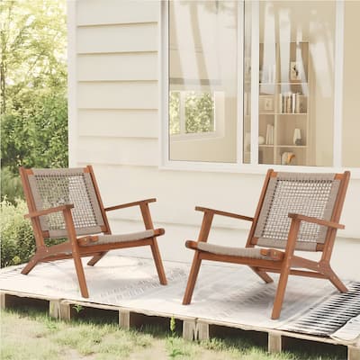 Outdoor 2 pieces Acacia Wood Chair