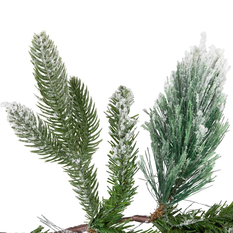 Flocked Calloway Fir Artificial Christmas Garland - 7' x 12" - Unlit