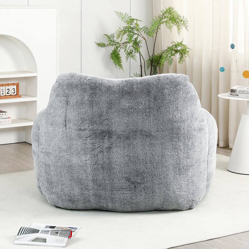 Bean Bag Sofa Chair with Armrests, Stuffed High-Density Foam, Lazy Sofa Comfy Chairs