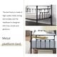 preview thumbnail 5 of 42, VECELO Metal Twin Size Daybed with Antique Graceful Lines, Daybed with Trundle, Black&White