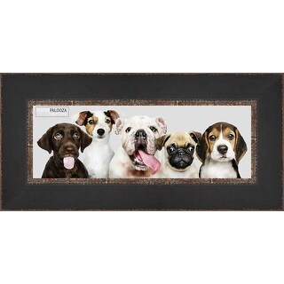 10x30 Distressed/Aged Black Complete Wood Panoramic Frame with UV ...