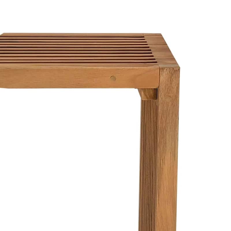 vidaXL Garden Side Table Brown Solid teak wood