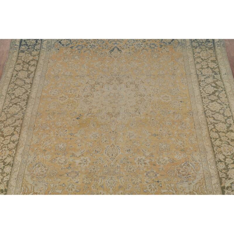 Traditional Najafabad Persian Vintage Rug Handmade Wool Carpet - 9'2"x 13'10"