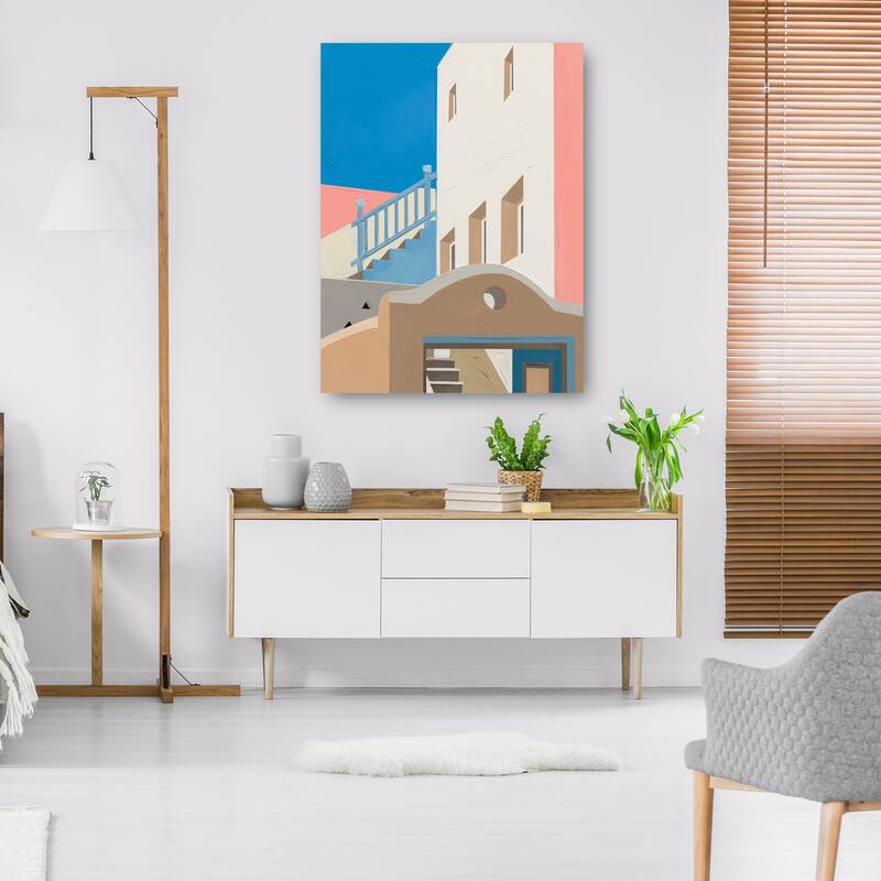 Santorini IV By Aviva Miles Canvas Art Print