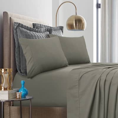 500 Thread Count Cotton Percale Solid Pillowcases (Pair of 2)