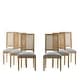 preview thumbnail 2 of 9, Regina French Country Wood and Cane Upholstered Dining Chairs by Christopher Knight Home