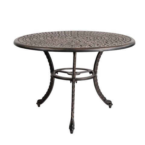 Harmon 41" Dining Table for Patio, Oil Rubbed Bronze