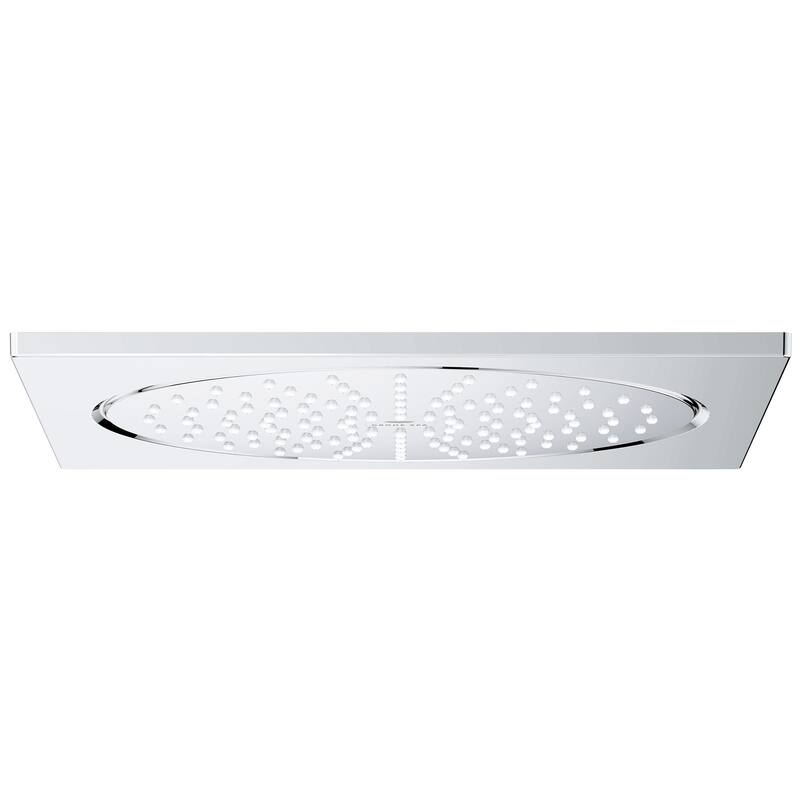Grohe 26 882 Rainshower 1.75 GPM Single Function Rain Shower Head - Starlight Chrome - Starlight Chrome