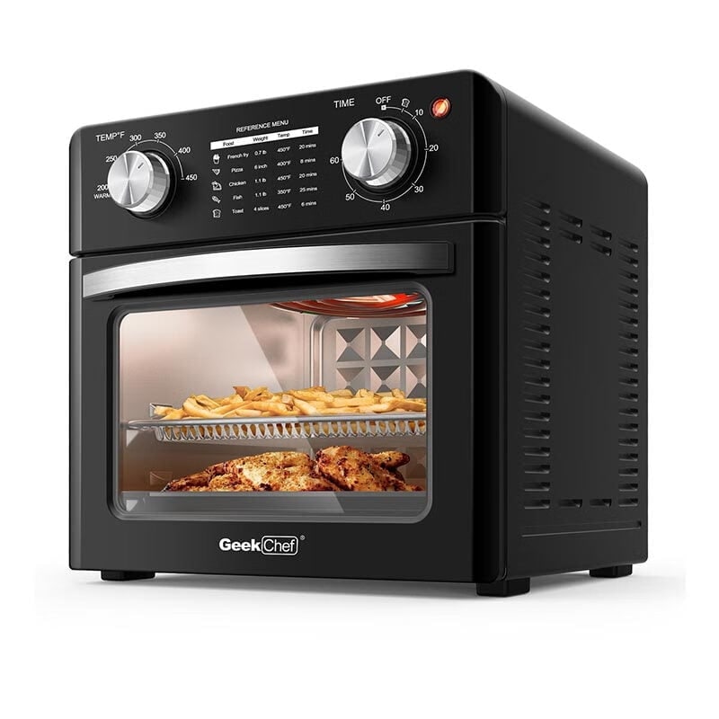 Air Fryer 10QT, Countertop Toaster Oven, 4 Slice Toaster Air Fryer Oven Warm, Broil, Toast, Bake