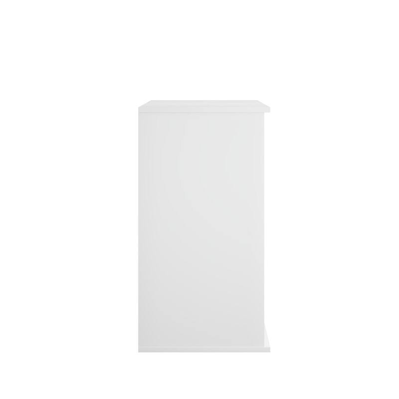 Kitchen Storage Cabinet with Double Doors with Adjustable Shelves, Sideboard Buffet, Modern White Cupboard