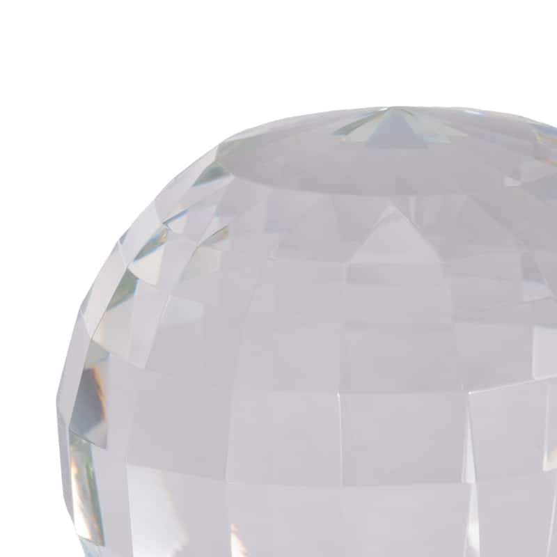 Sagebrook Home Contemporary Clear Crystal Orb Ball Decor