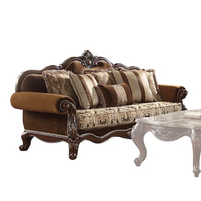 Kipling Cherry Oak Sofa with 6 Pillows