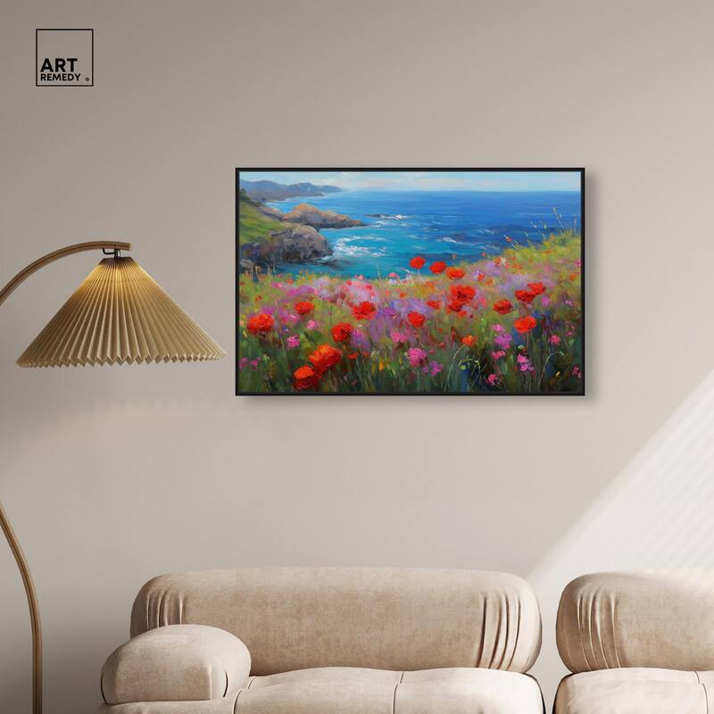 Ocean View Bloom II Canvas by Art Remedy