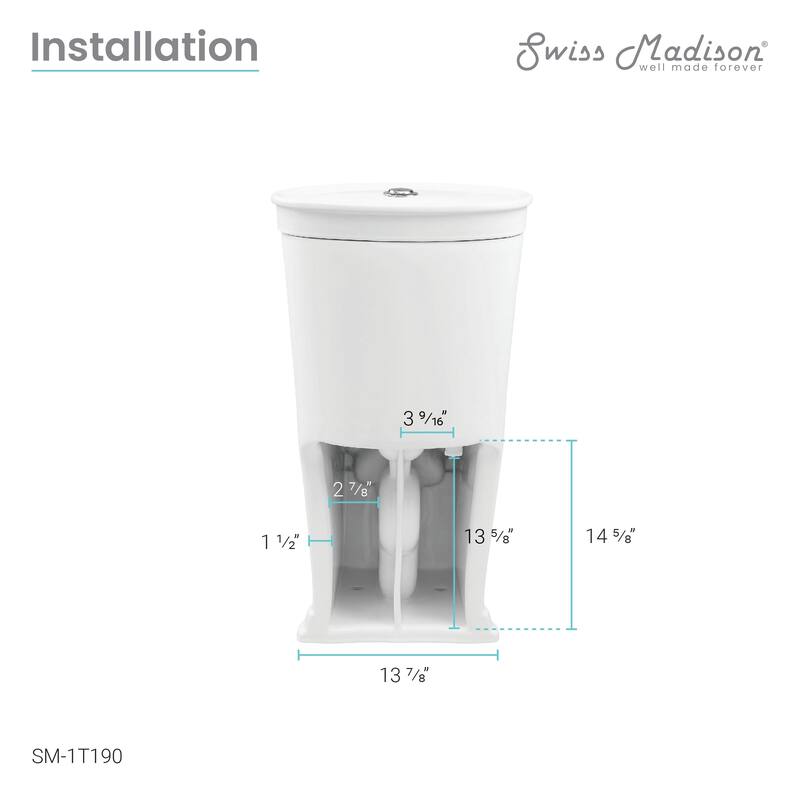 Santorini One-Piece Elongated Toilet Dual-Flush 1.1/1.6 gpf - Glossy White