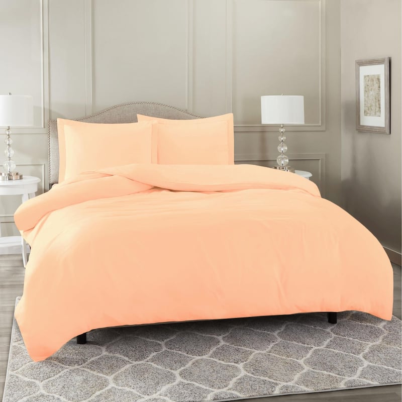 Nestl Ultra Soft Double Brushed Microfiber Duvet Cover Set with Button Closure
