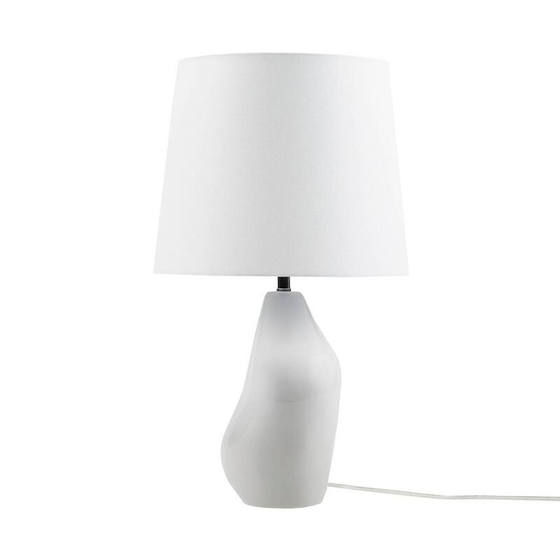 Asymmetrical Ceramic Table Lamp Grey See below
