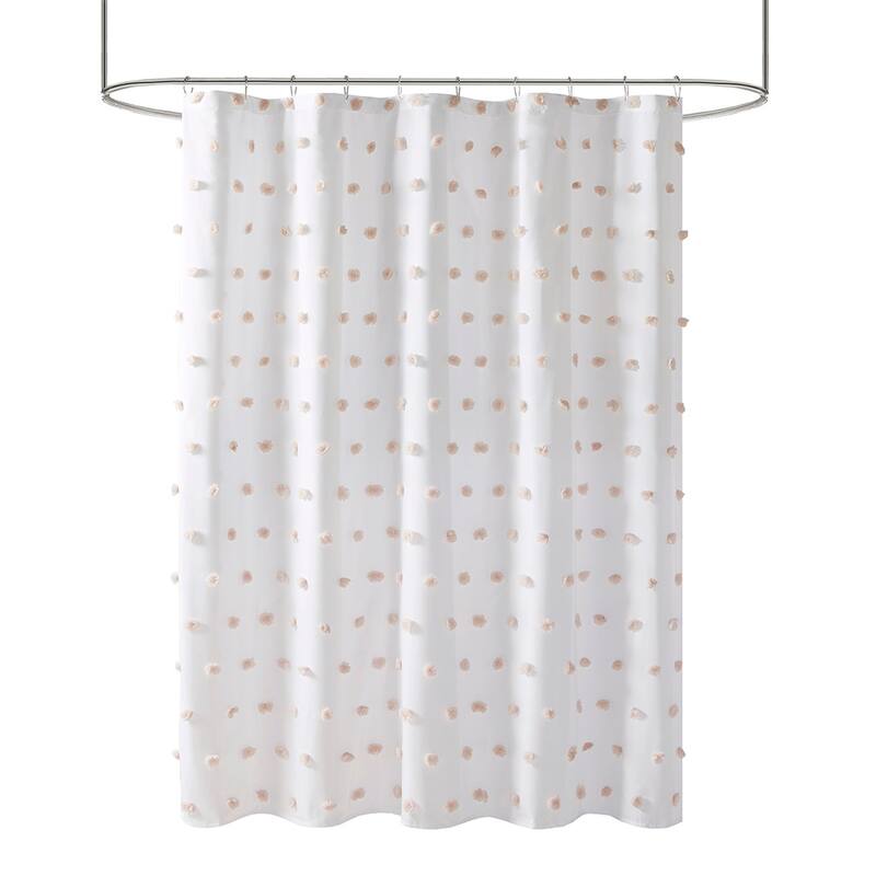 Casual Shower Curtain with Pom Pom