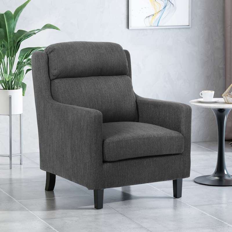 Bucklin Contemporary Pillow Tufted Fabric Club Chair by Christopher Knight Home