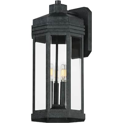 Maxim 30224CL Wright 3 Light 21" Tall Outdoor Wall Sconce